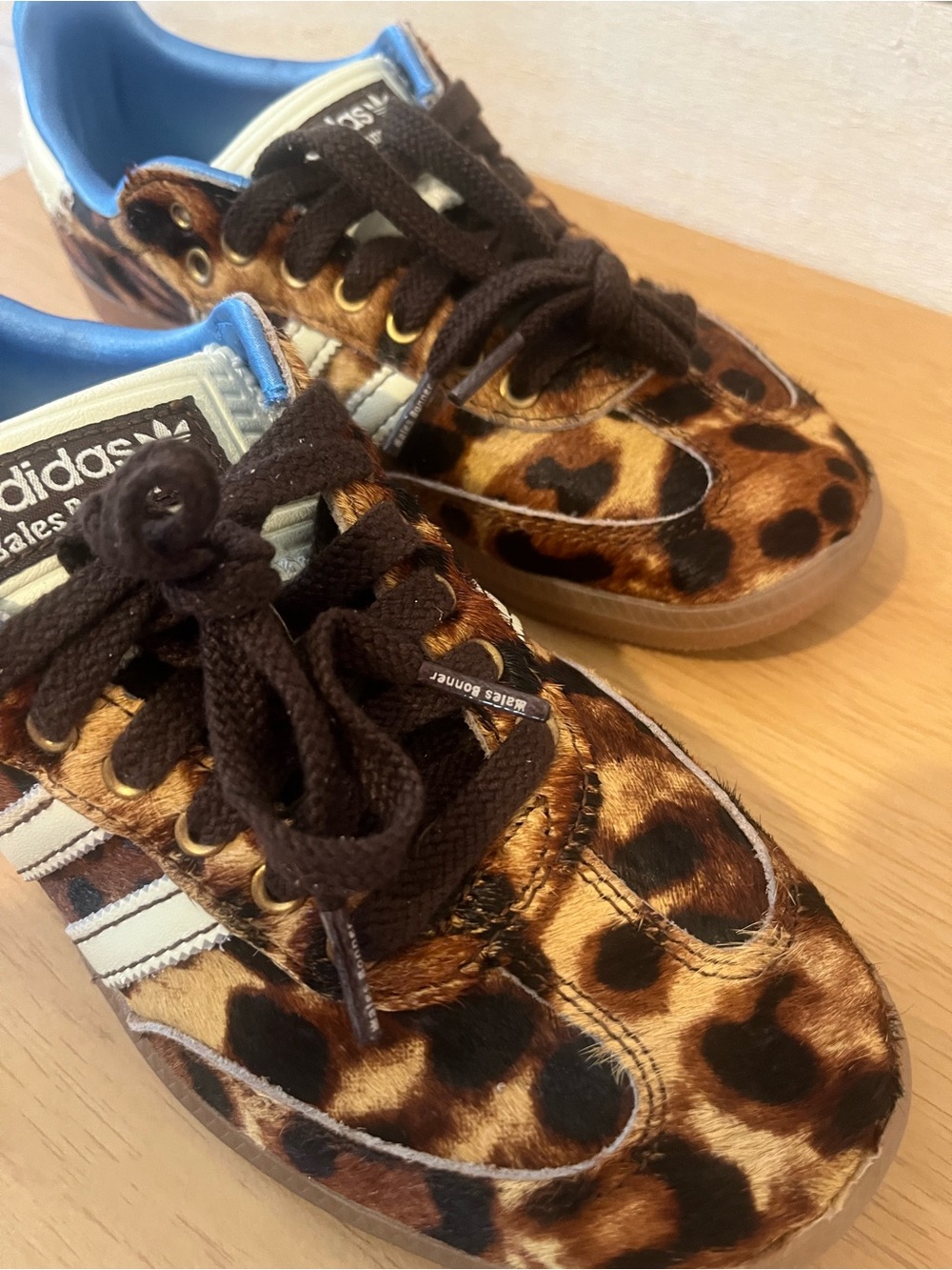 Adidas x Wales Bonner Samba Pony Sneakers in Leopard - Picture 7 of 12